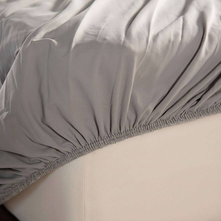 Cooling Sheet Gri Çift Kişilik Lastikli Çarşaf Seti - 