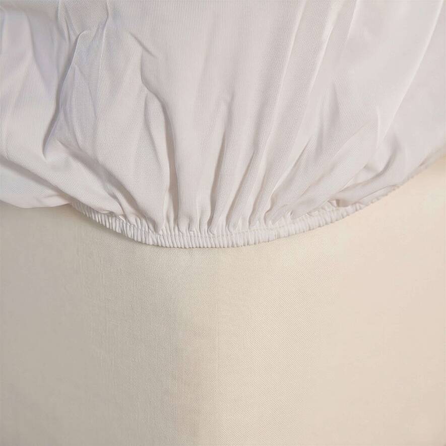 Cooling Sheet Beyaz Çift Kişilik Lastikli Çarşaf Seti - 